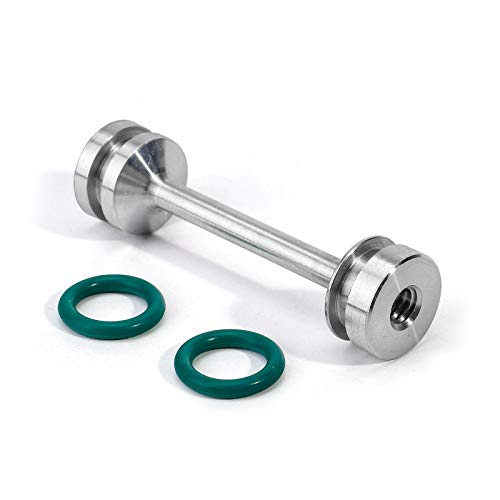 3mirrors UPGRADE Billet Aluminum Oil Diverter Barbell w/DOUBLE O-rings, Oil Tube Hold Down, Front Gallery Plug Compatible with GM LS Engines, Better Sealing