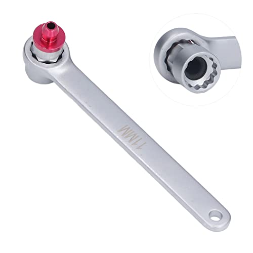 AMONIDA 11mm Brake Fluid Clutch Bleeder Wrench Steel Brake System Bleeding Tool 12 Point Wrench for Car Truck Motorcycle Vehicle Brake Fluid Oil Emptying Tool