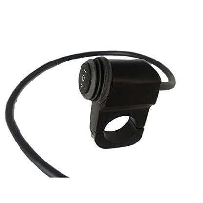 RAYANA 7/8" 22mm Motorcycle ATV Handlebar Control Switch on/Off/on Button Waterproof for Headlight Fog Light 12V