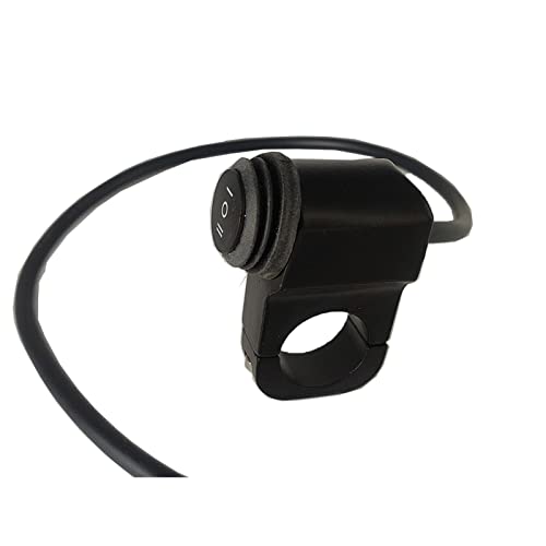 RAYANA 7/8" 22mm Motorcycle ATV Handlebar Control Switch on/Off/on Button Waterproof for Headlight Fog Light 12V