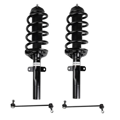 TRQ Front Strut Spring & Sway Bar Links Set - style: SCA28763
