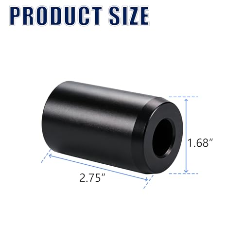 Motorcycle Crash Bar Sliders End Caps Derlin for Harley Touring Softail Sportster 1.25" Engine Guard Saddlebag Guard M12 2PCS (Black 1.68-inch) - color: Black 1.68-inch