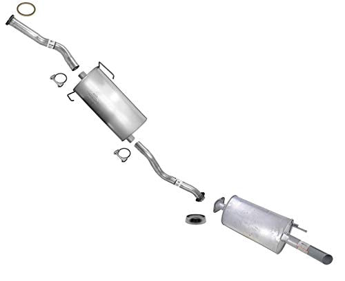 Replacement Parts for Middle Muffler Resonator Exhaust W/Gasket & Clamp fits 2001 2002 2003 Toyota Sienna Van