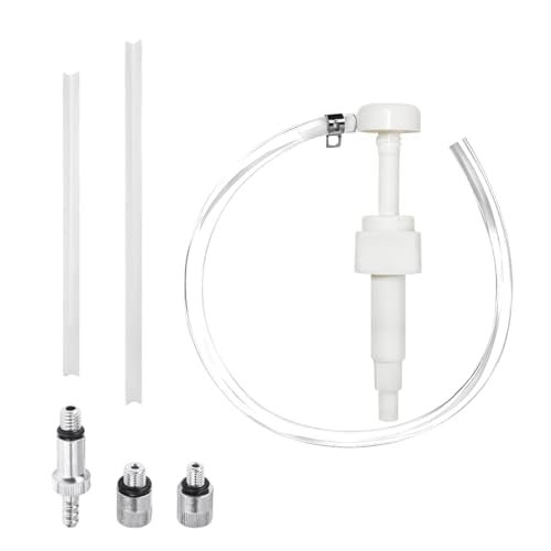 KVAEY 4 CC Fluid Pump for Quart Bottles, Automotive Quart Bottle Hand Pump with Flexible Tube, Fluid Pump Transfer Gear Oil Transmission and Differential Fluid, Car Accessories (10 CC, with Pump) - color: 10 CC, with Pump