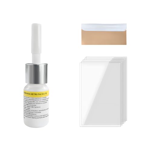 Yourkar Windshield Repair Kit, Quick Repair Resin Liquid for Windshield Glass Chip Scratch, Repair Fluid Resin Filler for Fixing Window Star-Shaped Crack, Car Accessories (White) - color: White, 1pcs
