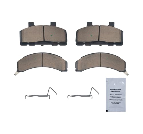 HUSCH Front Ceramic Brake Pads Kit Fit For Buick Century 1983-1996 - size: D215-7136