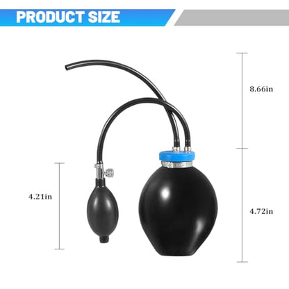 Car Universal Easy Intake Adapter, Vehicle Smoke Machine Inflatable Bladder Block Off Fuel Leak Diagnostic Tester, Automotive Pipe Fuel Leakage Detector for Most 12V Vehicles
