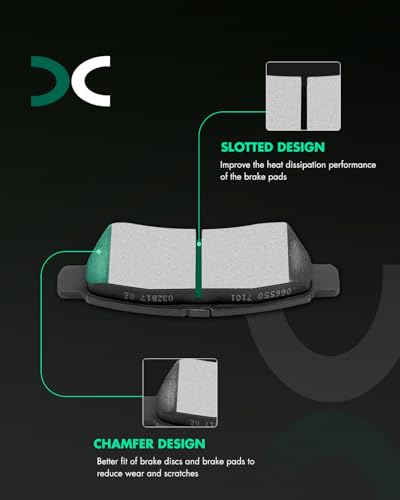 SCITOO Rear Brake Kits Disc Brake Rotor Brakes Pads:31410;D1100 - size: Rear 31410-Disc + D1100 [2+4PCS]