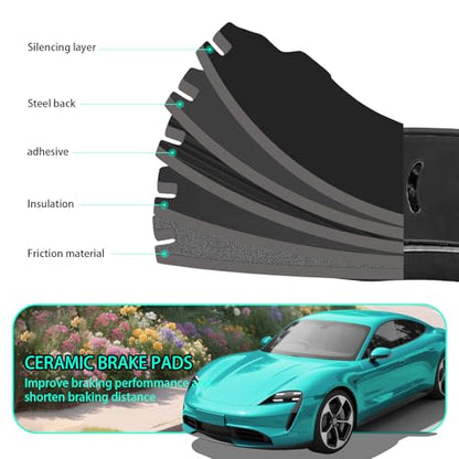 Ceramic Rear Brake Pads for Chevrolet Impala,Monte Carlo - size: D698