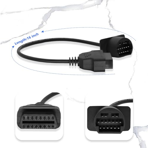 OBD2 Adapter for Mazda 17 Pin OBD1 to 16 Pin OBD2 Diagnostic Cable - style: Fit for mazda-17pin