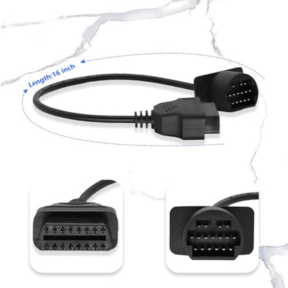 OBD2 Adapter for Mazda 17 Pin OBD1 to 16 Pin OBD2 Diagnostic Cable - style: Fit for mazda-17pin