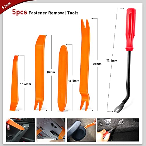 Nilight 189PCS Bumper Retainer Clips with Fastener Remover Car Plastic Rivets Fasteners Push Retainer Kit -Door Trim Panel Clips for Toyota Lexus,2 Years Warranty - color: 189Pcs Clips +Remover