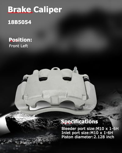 cciyu Front Left/Right Disc Brake Caliper Assembly w/Bracket 18B5054 - size: Front Left[18B5054]