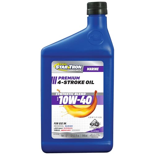 Pro Star Super Premium Synthetic Blend 4-Stroke Outboard Oil 10W-40 - size: 32 OZ, style: 10w-40
