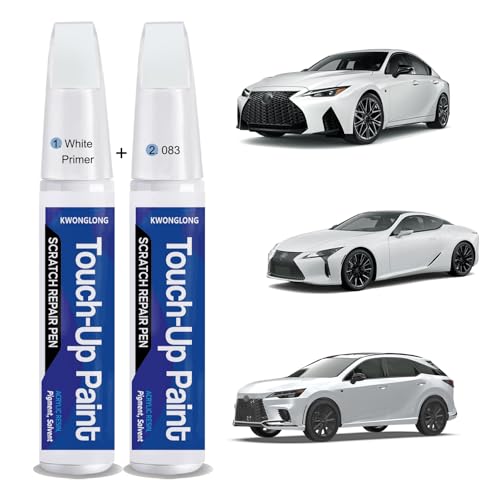 083 Ultra White Touch Up Paint for Lexus ES RX NX IS Series - color: 083 (Ultra White)