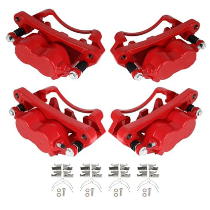 SCITOO Front & Rear Disc Brake Calipers Assembly w/Bracket For Ford - size: Front & Rear[18-B4791&18-B4790&18-B4753&18-B4752]
