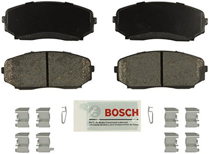 BOSCH BE1258H Blue Ceramic Disc Brake Pad Set with Hardware - Front