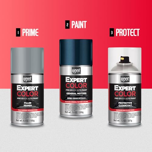 U-POL Expert Color Universal, Automotive Spray Paint, Flat Black - color: Flat Black