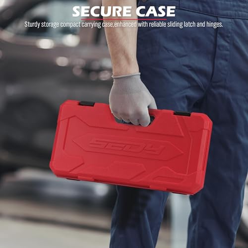 Hex Bit Impact Socket Set: 36-Piece with 4 Adapters, 1/4" 3/8" 1/2" Drive Master Allen Impact Socket Set, SAE and Metric, H5-H19 & 3/4"-5/64", Heavy Duty Storage Case, Automotive Mechanic - style: 36-Piece Hex Impact (SAE/Metric)