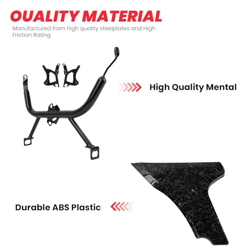 Motorcycle Side Fairing Panel Bracket Kit for Harley Touring CVO Road Glide ST FLTRXSTSE 2024 FLTRXSE 2023, Unpainted/Bright Black Spoilers Cover Support Accessories - size: Forge Carbon
