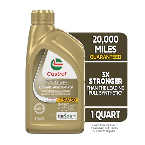 Castrol EDGE Extended Performance 5W-30 Adv Full Syn Motor Oil, 1Qt, 6 Pack - size: 1 quart (Pack of 6)