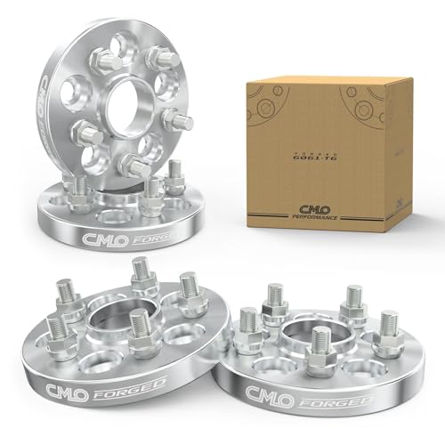 CMO 1 Inch 5x115 Wheel Spacers Fits Dodge Charger 2006-2023 M14x1.5 4PCS - color: Silver, size: 25mm (4pc)