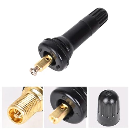 8Pcs TPMS Valve Stems Rubber Snap-in 20008 20018 Tubeless Tire Sensor Valves for 0.453'' Rim Holes Universal Fit for Most Passenger Vehicles
