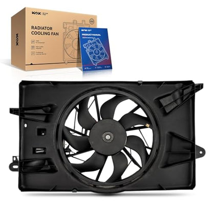 KAX Engine Radiator Cooling Fan, Compatible with 2014-2020 Cherokee 2.4L - size: 2014-2020 Cherokee 2.4L, 2019-2020 Cherokee 3.2L