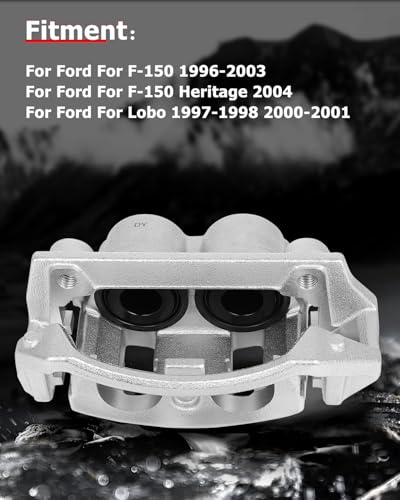 cciyu Front Left Disc Brake Caliper Assembly w/Bracket 18B4635 - size: Front Left[18B4635]