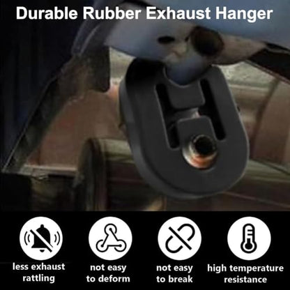 2 Pcs 3" Exhaust Clamp with Hanger Rod and Rubber Exhaust Hangers - size: 3 Inch