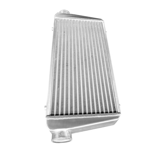 Universal Intercooler 31''x13''x3.7" Front Mount Intercooler 3'' Inlet and Outlet Aluminum Turbo Intercooler Direct Replacement for Any Turbo Charger system - size: 31''x13''x3.7" 3''