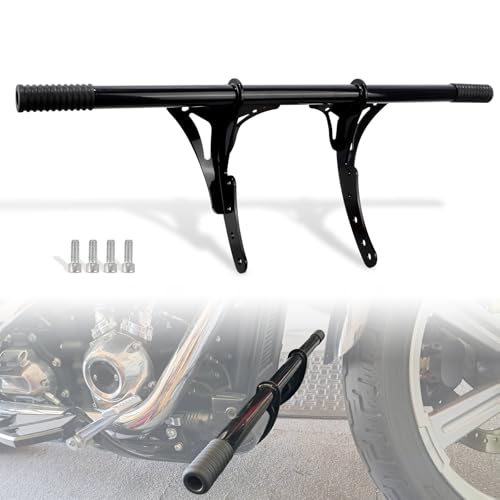 Crash Bar Highway Peg/Highway Footpegs Engine Guard for Softail 18-25 - color: Black for Front Highway Peg Crash Bar