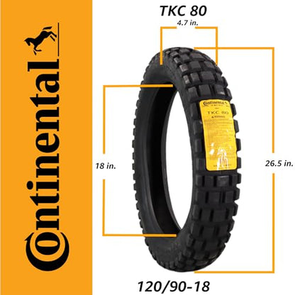 Continental TKC 80 Twinduro Front & Rear Tire Set 120/70-19 & 120/90-18 - size: 120/70-19, 120/90-18