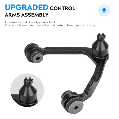 Front Upper Control Arm w/Ball Joint for Ford Expedition 1997-2002, F-150 1997-2003, F-250 1997-1999, Lincoln Navigator 1998-2002, (4WD Only, Not for 2WD), K8722T K8724T Suspension Kit