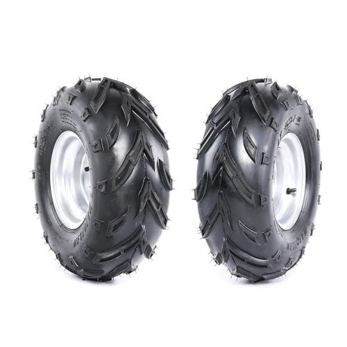 Pair 3 Lug 16x8x7 16x8-7 16x8.00-7 Tire On Rim Wheel 7" inch Wheels Tubeless for Go Kart ATV UTV Quad Mini Dirt bike Buggy Golf Cart 70cc 110cc 125cc 150cc