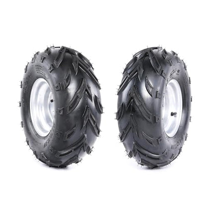 Pair 3 Lug 16x8x7 16x8-7 16x8.00-7 Tire On Rim Wheel 7" inch Wheels Tubeless for Go Kart ATV UTV Quad Mini Dirt bike Buggy Golf Cart 70cc 110cc 125cc 150cc