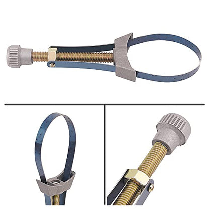 AHL Car Auto Oil Filter Removal Tool Strap Wrench 60mm To 120mm Diameter Adjustable Compatible with Car, Truck, Honda Yamaha Suzuki