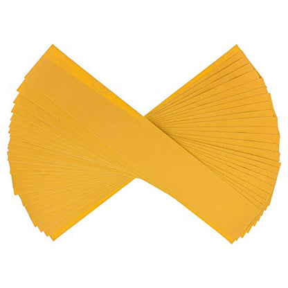 Dura-Gold 320 Grit Gold Pre-Cut PSA Longboard Sandpaper Sheets, Box of 20 - size: 320-Grit