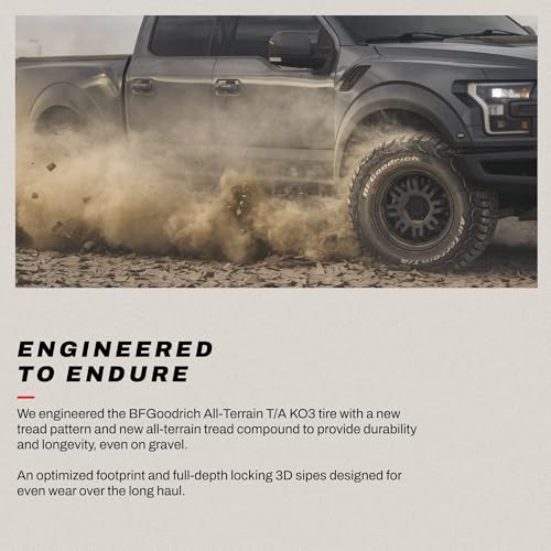 BFGoodrich All-Terrain T/A KO3 Car Tire for Light Trucks, SUVs, and Crossovers, LT275/70R18/E 125/122S - size: LT275/70R18/E 125/122S
