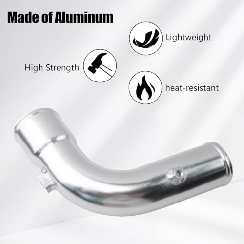 Cold Side Intercooler Pipe Kit for 2017-2024 Ford 6.7L - color: SLiver