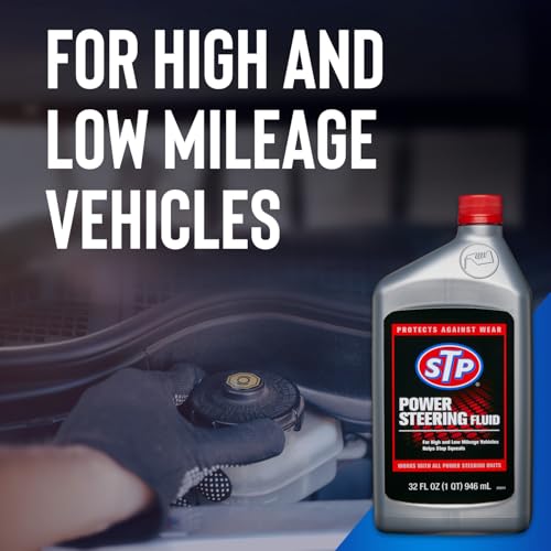 STP Power Steering Fluid, Steering Wheel Cleaner Protects Against Wear and Pump Breakdown in Cars and Trucks, 32 Oz, STP - size: 32 fl oz, style: Pack of 1