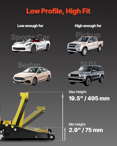 VEVOR 3 Ton Low Profile Floor Jack