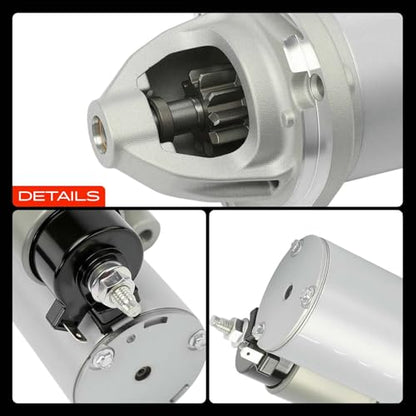 A-Premium Starter Motor, 12V 1.3KW 10 Teeth Clockwise