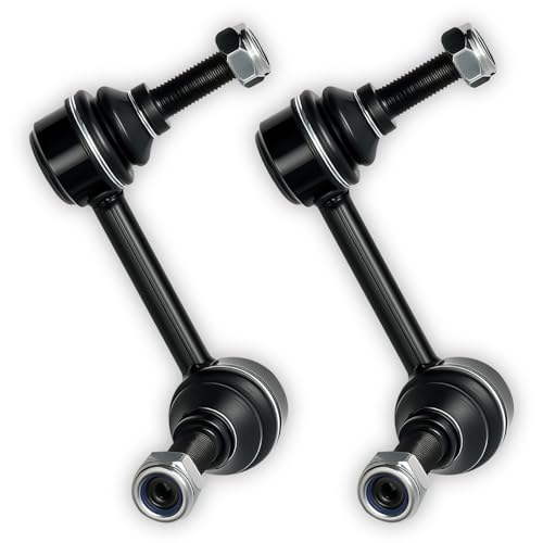 K6665 K6666 2PC Front Stabilizer Sway Bar End Link Fit for Chevy 2002-2003 Trailblazer EXT, for GMC 2002-2003 Envoy XL, for Isuzu 2003 Ascender, for Olds-mobile 2002-2003 Bravada - size: K6665 K6666