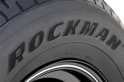 ROCKMAN Trailer Tire Wheel ST205/75R14 8-Ply D 105M 5X4.5 PCD Black Mod Rim - size: ST205/75R14 8PR/5x4.5