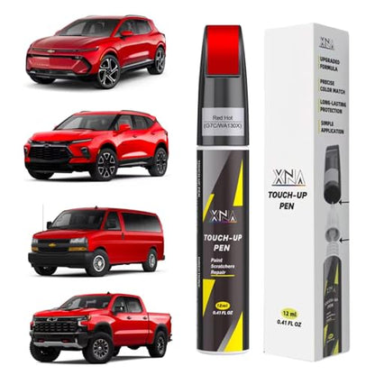 XNA Car Touch Up Paint (Red Hot(G7C/WA130X)) for Chevrolet - color: Red Hot(G7C/WA130X) for 2026 Silverado/2025 Silverado/2024 Silverado/2024 Equinox EV/2024 Blazer/2024 Express Passenger/2024 Express Cargo
