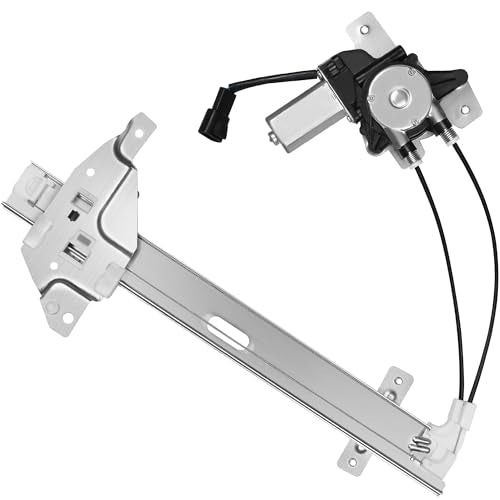 Rear Driver Side Power Window Regulator with Motor (2 Pins) Fit for 1997-2005 Buick Century 1997-2004 Regal, 1998-2002 Oldsmobile Intrigue, 741-710 - size: Rear Driver (LH)