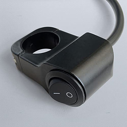 Motorcycle Handlebar Switch12V Waterproof Aluminum Alloy ATV Light Switches for Motorcycle Bike ATV UTV Scooters Fits 7/8"(22MM) Handlebars 1 Piece - size: Style A-Black 1 Piece