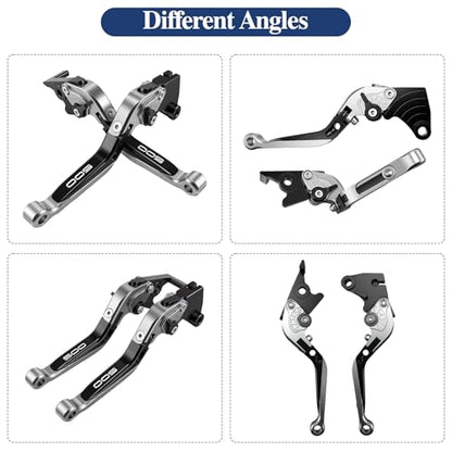 Brake Clutch Lever for Z500 Ninja500, Adjustable Levers(Titanium) - color: Titanium)