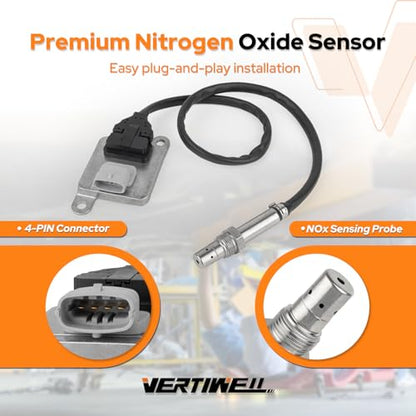 NOx Sensor Inlet Upstream Nitrogen Oxide Sensor Compatible with Ram 2500 3500 4500 5500 4000 6.7L L6 Diesel 2011 2012 Replaces 904-6036 NOX014 68067521AA 68067521AB 5WK96684A